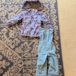 Girls Spyder ski jacket and pants set